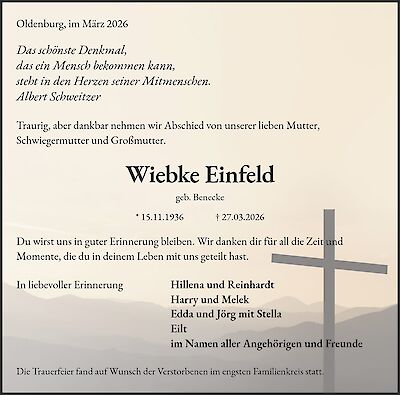 Wiebke Einfeld, Oldenburg